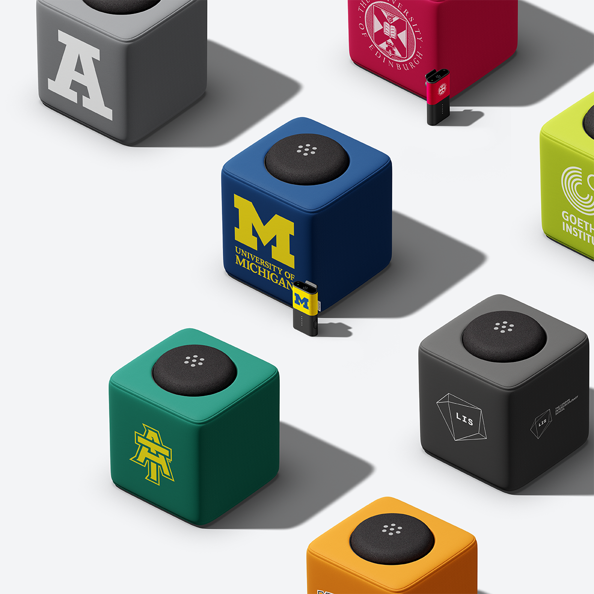 Catchbox microphone customized with colors and logos