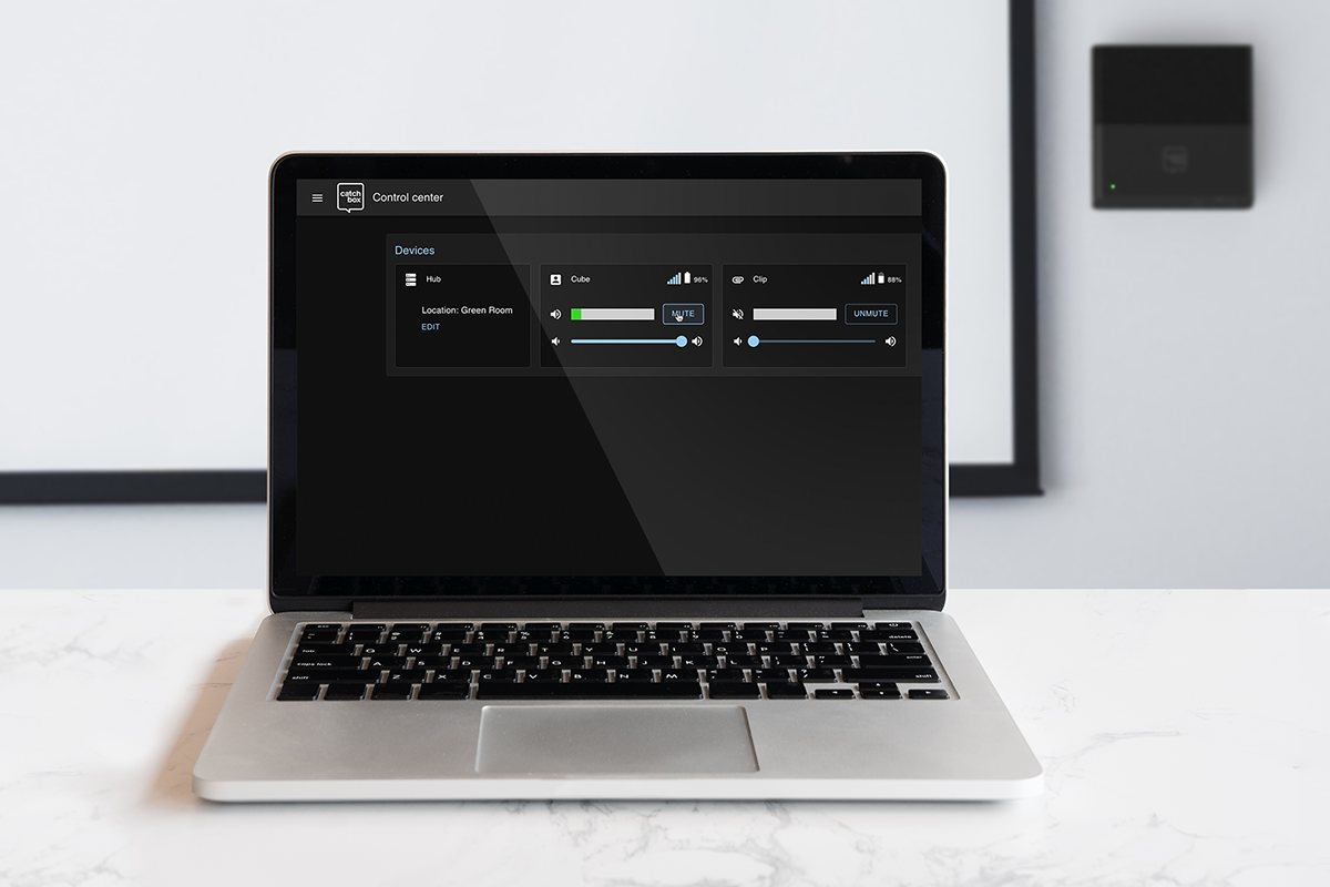 Catchbox Plus Hub receiver with API remote control