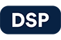 An icon featuring the three letters 'DSP' in bold, representing digital signal processing